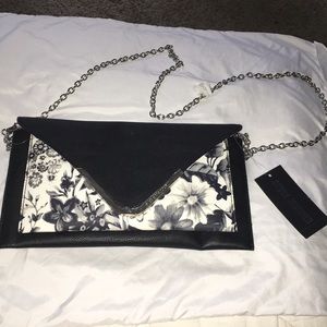 New Steve Madden black and white crossbody bag